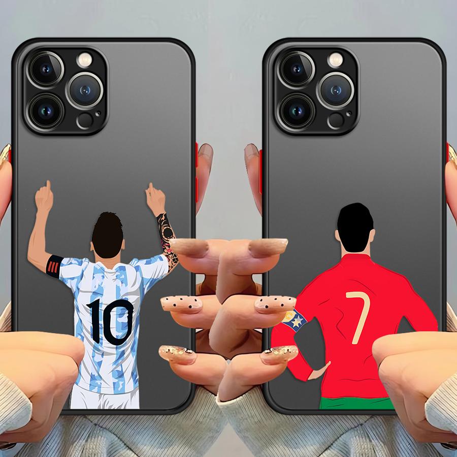 Футбольный Номер 7 10 Чехол Задняя Крышка для Телефона для iPhone 17 Pro Max 12 16 Plus Air 11 15 7 8 SE XS XR 14 13 Mini