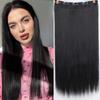Synthetic Long Straight Hair Extensions 5 Clips In Hair Heat Resistant Fake Hairpiece For Women Daily Wear