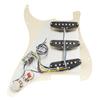 Musiclily Pro SE SSS Strat Prewired Pickguard Staggered Alnico 5 Single Coil Pickup для гитары ST Stratocaster Electric Cream 3P,