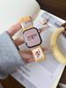 Cute Bear Illustration Braided Magnetic Buckle Strap for Apple Watch S10 Generation Applewatch987SE