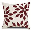 Burgundy and white geometric patterned pillowcases suitable for living room and bedroom decoration pillow insert not included
