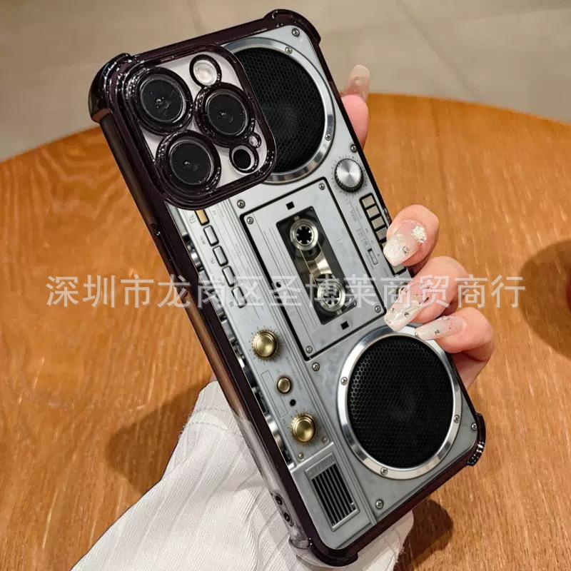 Retro record for Samsung S26 mobile phone case S25ULTRA anti-drop Galaxy S23 protective case NOTE20