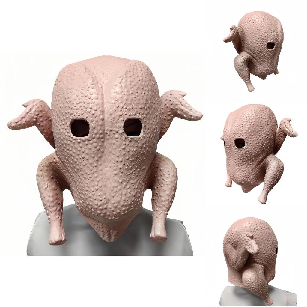 Halloween Chicken Mask Latex Novelty Headgear For Costume Parties And Gag Gifts