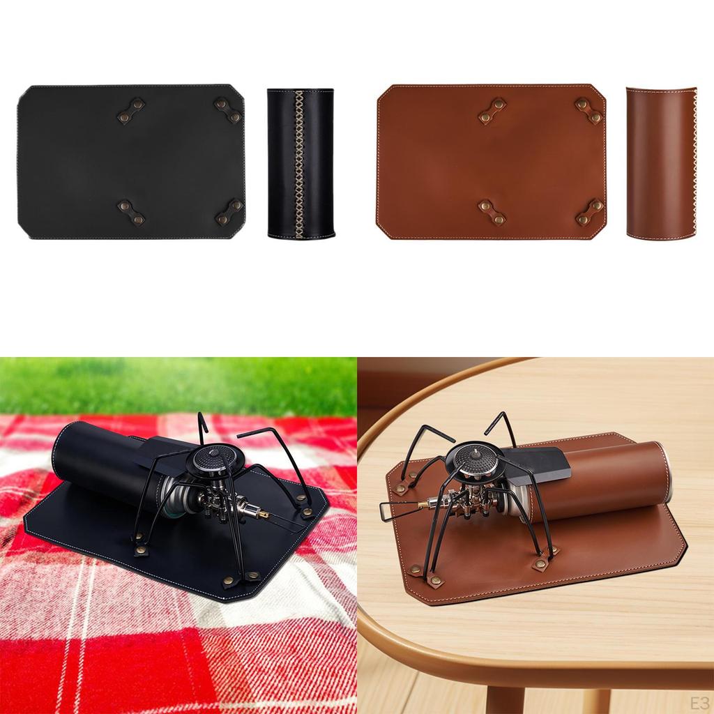 Коврик для печи и чехол для газового баллона, набор фиксирующих накладок, практичные портативные гладкие защитные приспособления для пляжа