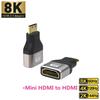8K HDMI-Compatible Side Bend 90 Degree Adapter 90 Degree Right Angle 270 Degree Adapter HDMI Male To Female Expansion Connector