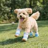 Breathable Dog Mesh Shoes Rubber Sole Adjustable Dog Paw Protectors Hollow Out Wear-resistant Anti-Slip Dog Boots