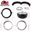 BAGARAATAN Aluminum Quick Release 5 for Intake Intercooler Pipe Throttle Union Sleeve V-Band Clamp, inch/127mm, Clamps, (Black)