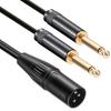 Luxferre XLR To 6.3mm Converter, XLR To 6.35mm, XLR To TS Cable, 1M XLR To 6.35mm Cable, XLR Phone Converter Extension Cord, Compatible with Microphon