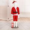 1 комплект, Рождественский костюм Санта-Клауса, детский цилиндр, брюки, комплект с поясом для рождественского праздничного декора