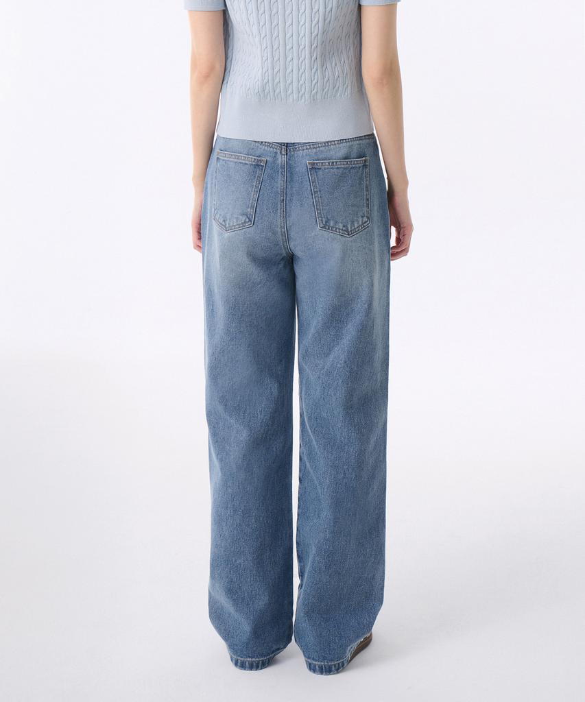 MUSINSA STANDARD WOMAN Women'S Out Pocket Regular Fit Denim Pants [Light Indigo]