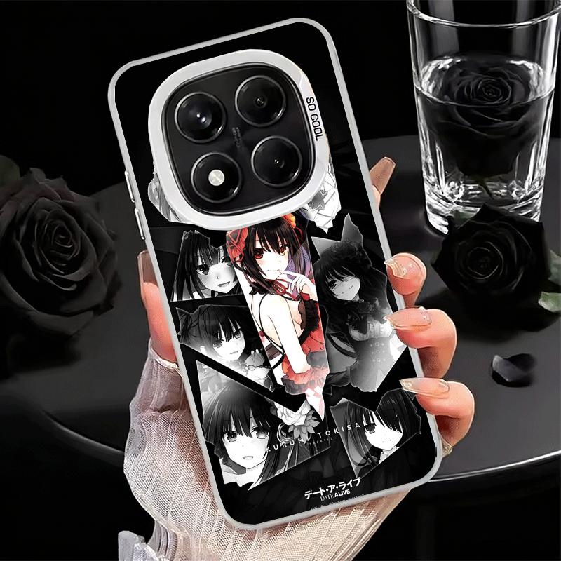Date A Live Токисаки Куруми Мягкий чехол для телефона для Xiaomi Redmi Note 13 14 15 Pro Plus 12S 12 11S 11 11T 10S 10 Ударопрочный чехол Ba