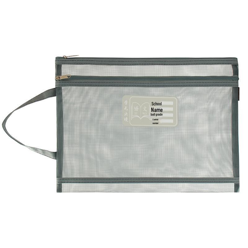 Двухслойная папка для файлов формата А4 и пенал в стиле Моранди для студентов и беременных женщин