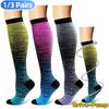 1/3 Pairs Compression Socks Men Stockings Best Medical Nursing Hiking Travel Flight Sox Running Fitness Varicose Veins Pregnancy