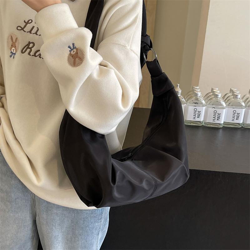 Dumpling Bag Women's Pleated Shoulder Tote Bag Commuter Crossbody Bag