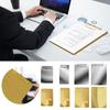 Stainless Steel A4/A5 File Folder Gold/Silver Writing Clipboard Menu Ticket Holder  Business