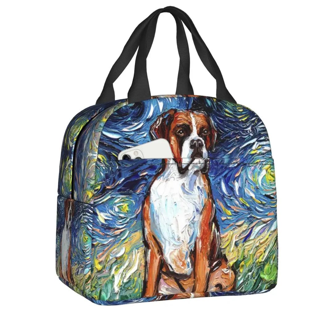 Chihuahua Art термоизолированная сумка для обеда женская портативная сумка для обеда для пикника на открытом воздухе многофункциональная коробка для еды Bento