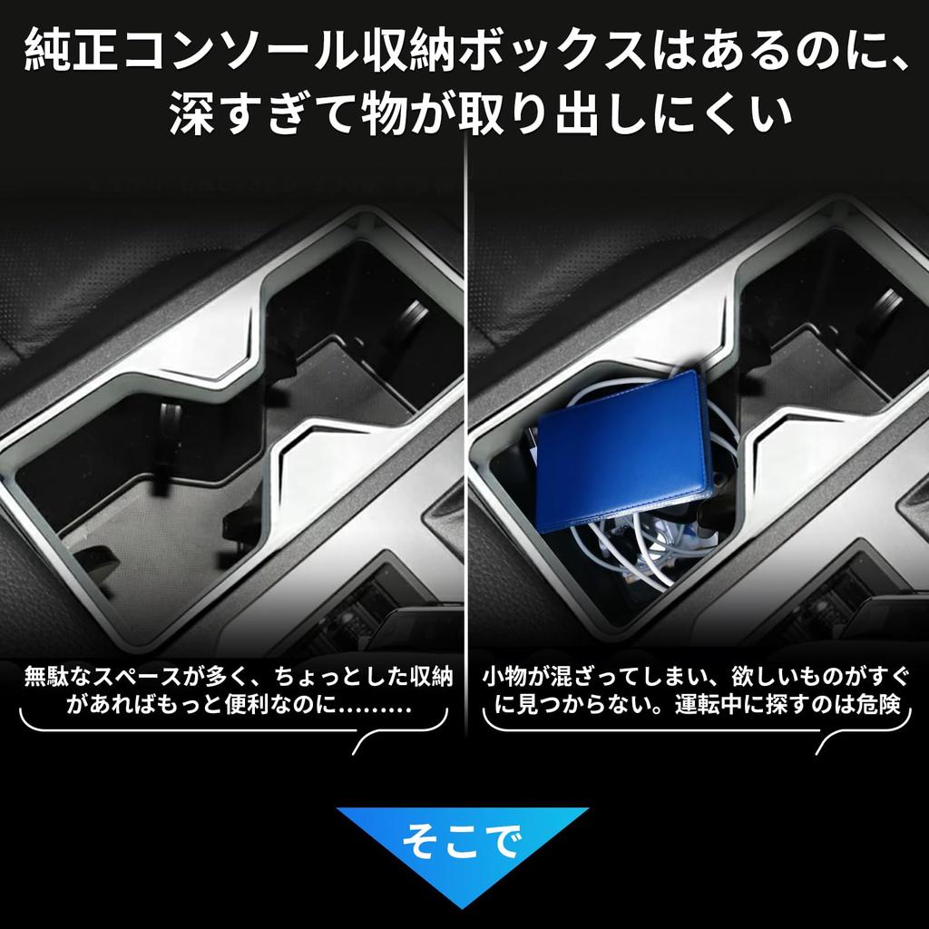 SXCY Console Box for the New Toyota Land Cruiser Custom Console Storage Box for Land Cruiser 250 Easy Small Item Storage Land Cruiser 250 Interior