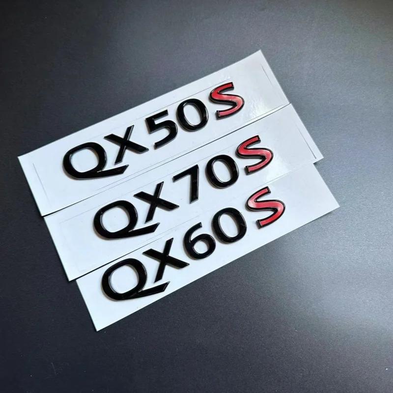 1pcs 3D ABS for Infiniti Car Emblem Rear Trunk Decals Badge Sticker Decal QX50S QX60S QX70S QX70 Accessories W2