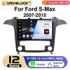 Android 12 Автомобильное радио для Ford S Max S-MAX 2007-2015 GPS-навигация Carplay Auto 2 Din Stereo интеллектуальные системы Smart Autoradio
