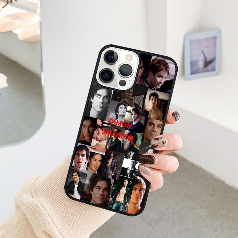 Чехол для телефона Damon Salvatore Дневники вампира Для iPhone 17 Air 16 15 14 11 12 13 Pro MAX Plus coque Чехол