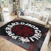 Red Hot Chili Peppers Design Crystal Velvet Carpet Cozy Non?Slip Printed Rug For Bedroom Living Room Entrance
