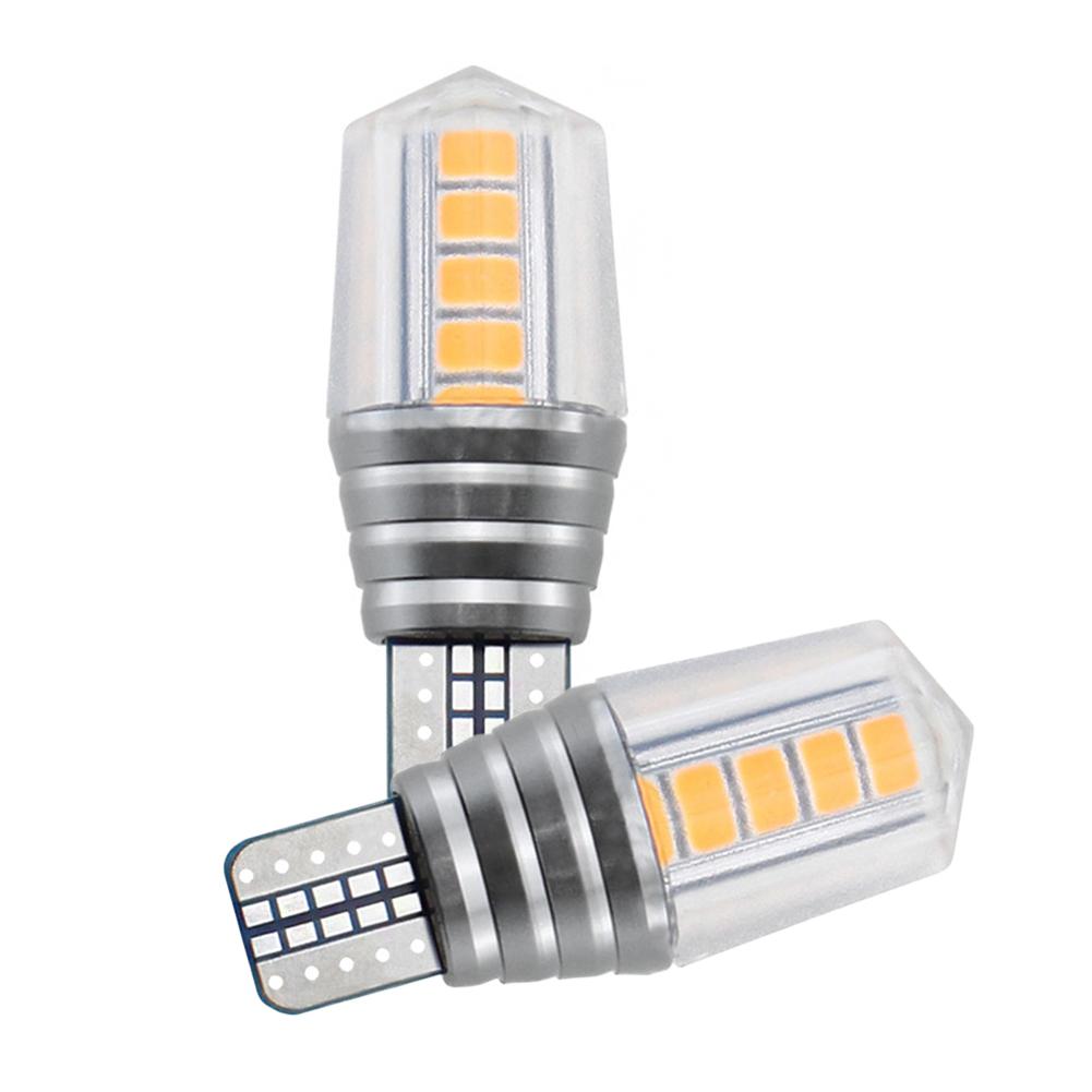 2X T10 LED W5W новейшая SMD автомобильная сигнальная лампа акриловая лампа 902 921 автоматическая полярность клин считывание номерного знака дверная лампа белая 12 В
