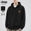 JEEP SPIRIT Men's Loose Fit Printed Hooded Sweatshirt