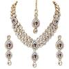 Latest Stylish 18k Gold Plated Traditional Kundan Necklace Jewellery Set for Women