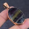 Флюоритовый этнический стиль медная бижутерия кулон 2.05" U8Y09