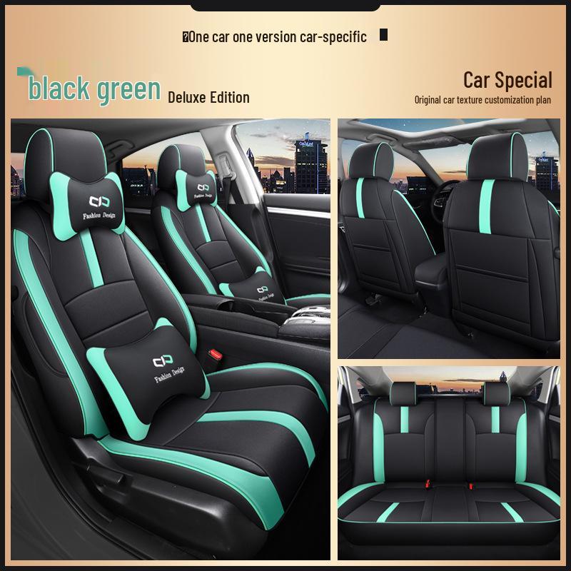 YDG Индивидуальная спортивная кожаная чехол-накидка на сиденье автомобиля для Honda Civic – Всесезонный, Полное прилегание