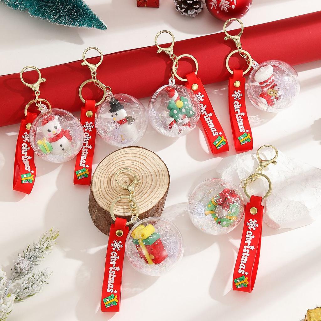 1 шт. Мультяшный шар Рождественский брелок Встряхни Музыкальный брелок Подвеска для автомобиля Украшение для подвешивания на школьную сумку Подарок
