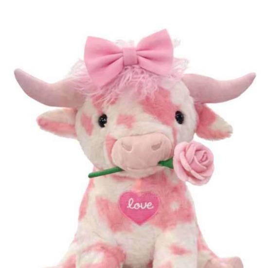 Плюшевая игрушка, мягкая игрушка, реалистичный дизайн шотландской высокогорной коровы, мягкий плюшевый декор