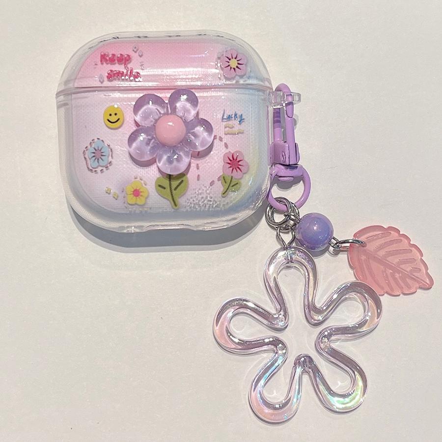 Беспроводные Bluetooth-наушники, красочный градиентный чехол с подвеской для AirPods 4, 3, 2, 1, AirPods Pro 2, защитный чехол для наушников AirPods Pro