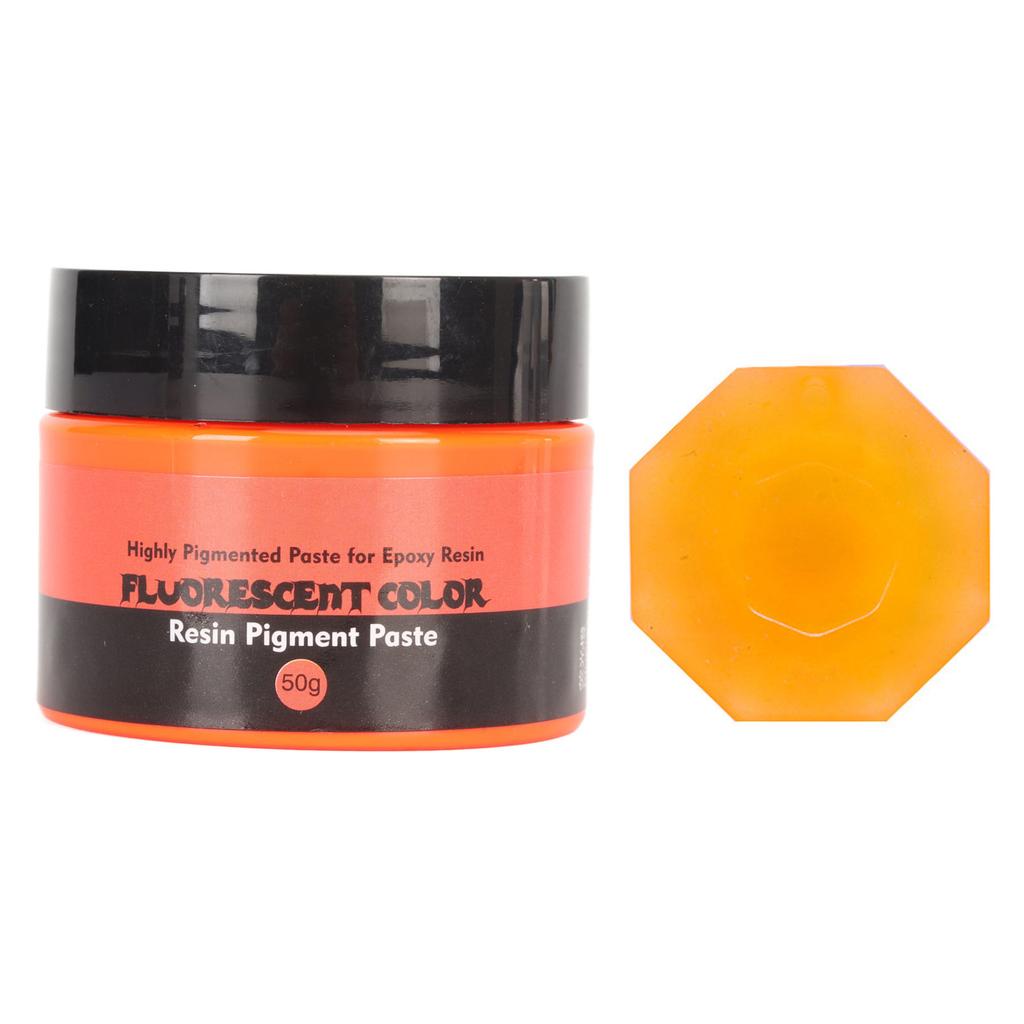 50g Fluorescent Color Resin Pigment Paste High Concentration Highly Pigmented Resin Pigment Paste for Painting Art