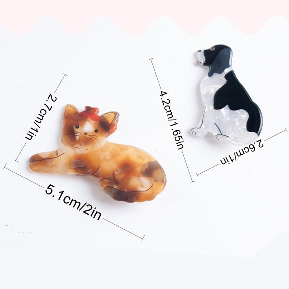 Duckbill Clip Animal Hairpin Dog Puppy Cat Hair Clip Personalized   Female