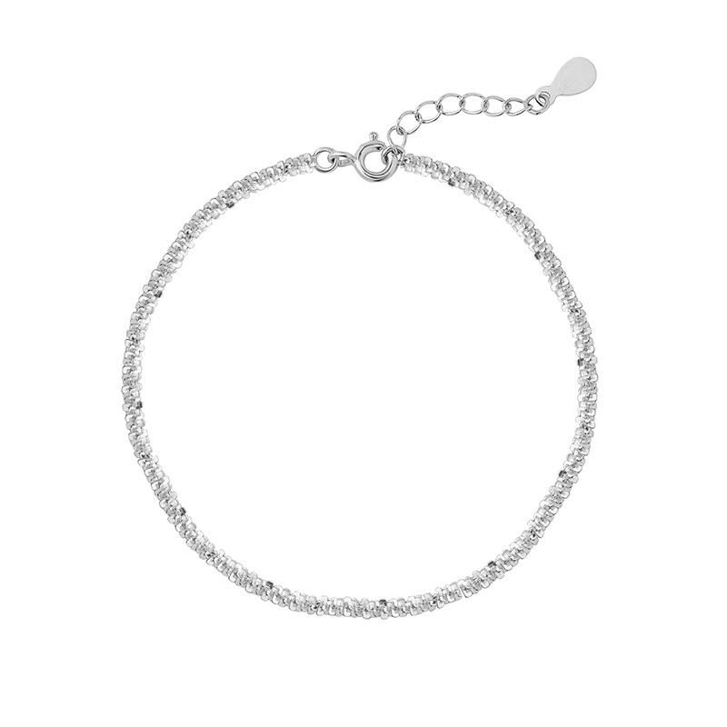 Sterling Silver S925 Silver Bracelet Dazzling Galaxy Chain for Women Sparkling Cold Style Personalized Baby's Breath Bracelet for Women