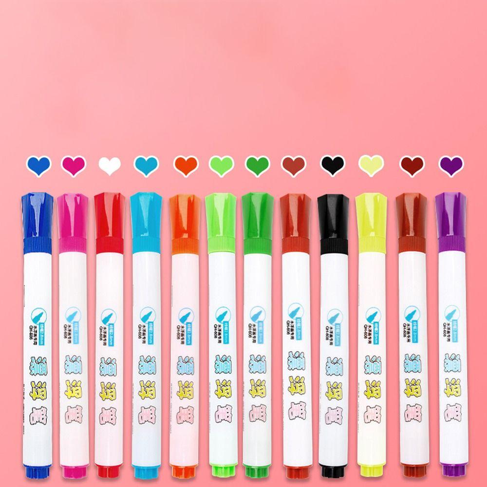 Игрушки для раннего развития Маркеры для доски Ручка для рисования каракулей Волшебная ручка для акварели Цветной маркер