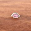 Кольцо с розовым турмалином, серебро 925 пробы, ручная работа, ювелирное изделие с драгоценным камнем, свадебный подарок RR-60-9