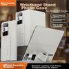 Drop-Resistant WristbandPhone Case for Honor Magic Vs3, Leather Foldable Screen Ultra-Thin Shockproof Magnetic Flip Cover, Customizable Premium Gray