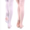 Профессиональные тонкие танцевальные носки Весна/Лето: Детские колготки Ballet Velvet 80D Белые Прочные от зацепок