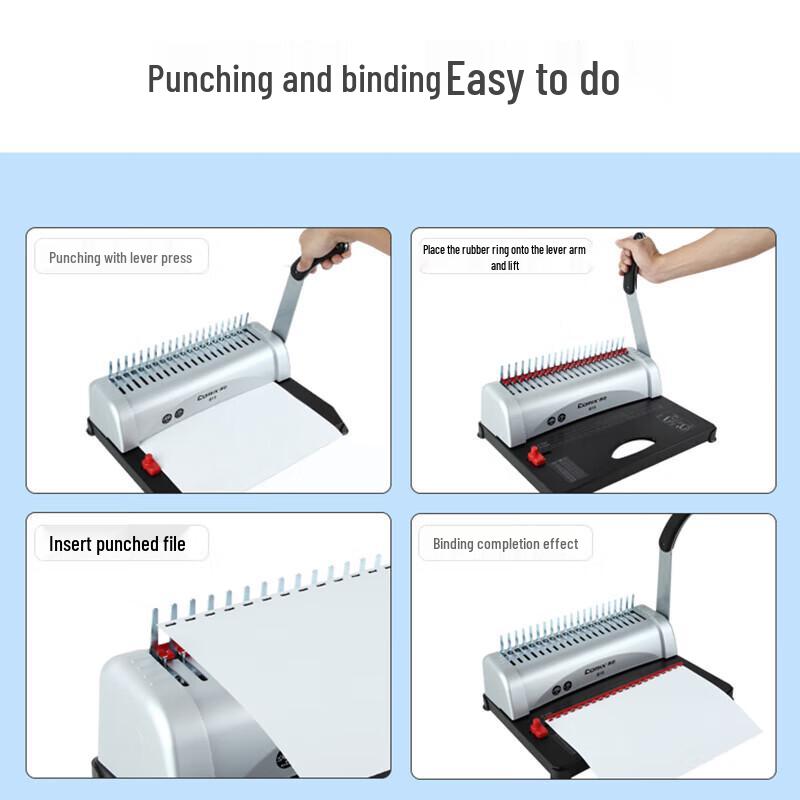 Ручная брошюровочная машина COMIX 21-отверстия, формат A4, на гребне