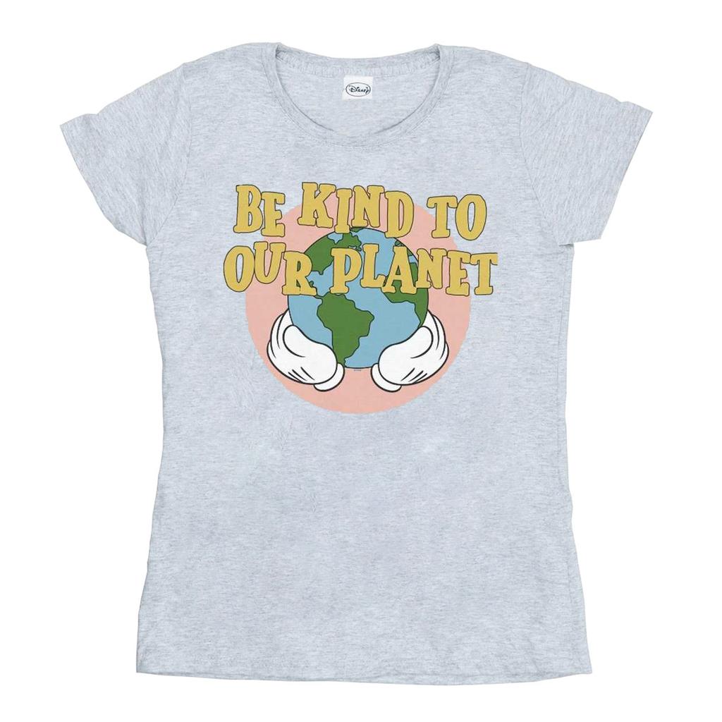 Disney Womens/Ladies Mickey Mouse Be Kind To Our Planet Cotton T-Shirt