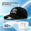 1Pcs Summer Outdoor Sun Protection Golf Adjustable Baseball Cap Car Accessories For Toyota Hilux Corolla RAV4 Camry Highlander