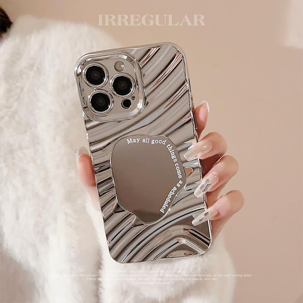 Irregular Water Ripples for IPhone17 for Apple Phone Case14promax Mirror11High-end Sense16 for Huawei