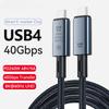 USB4.0 USB C To Type C Cable PD 240W 8K 60Hz 40G USB C Cord for ThunderBolt3 TB4 Macbook iPad Samsung Google Pixel Xiaomi Huawei