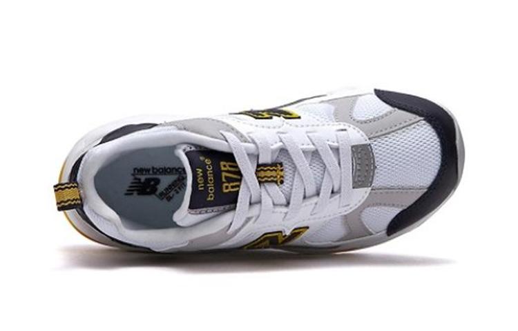 New Balance NB 878 Низкие детские кроссовки для бега Бело-серые Дети возрастом 3-7 лет PV878AC