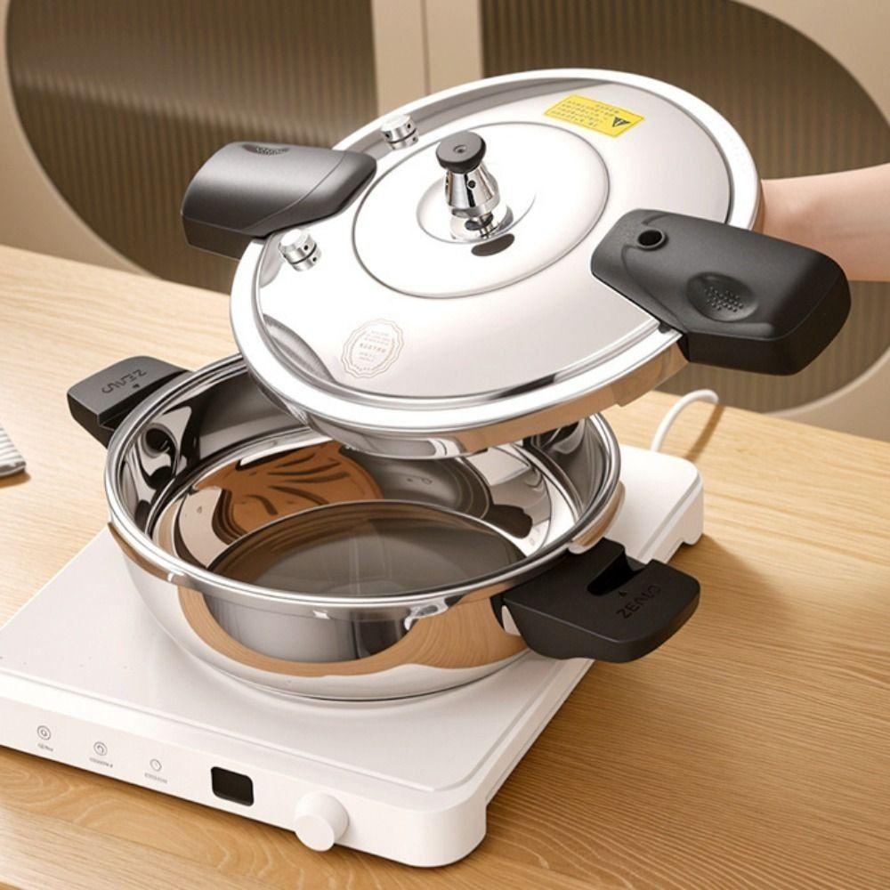 Мини-скороварка с двойной ручкой, утолщенная кастрюля для супа, многофункциональная скороварка, индукционная плита