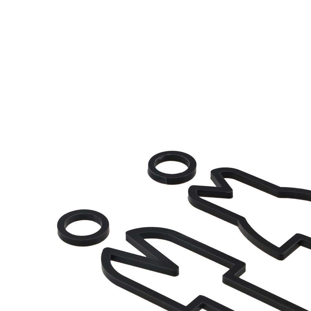 Черные мужские и женские туалетные знаки акриловые туалетные таблички настенные наклейки для ванной комнаты таблички для туалета дверные таблички