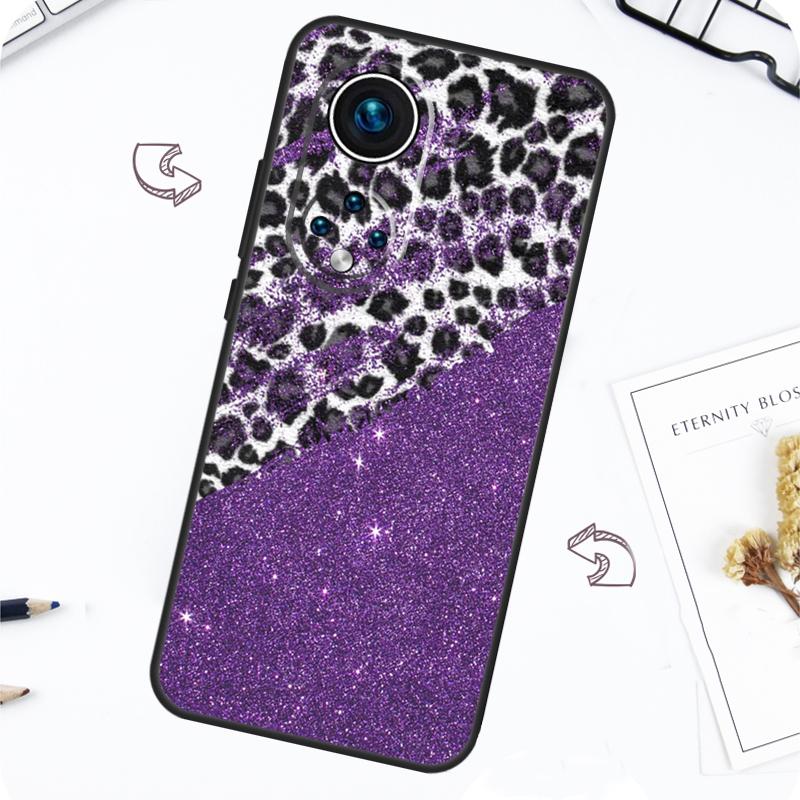 Чехол с леопардовым принтом для Honor Magic 7 5 6 Lite Honor 200 Pro X8b X9a X8a X8 X9 X9c X9b 50 70 90 Lite