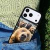 Милый чехол-бампер с гризли для IPhone 11 12 13 14 15 16e 17 Pro Max Coque для IPhone 17 Air